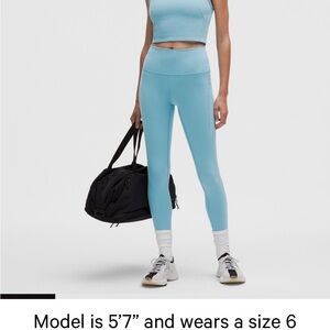 Lululemon Athletica Washed Blue Leggings